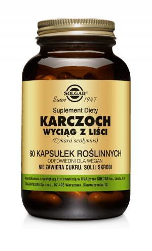 SOLGAR Karczoch Wyciąg Z Liści - 60 Kapsułek
