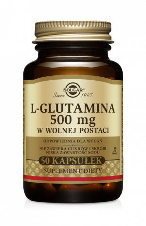 SOLGAR L-Glutamina 500 mg - 50 Kapsułek
