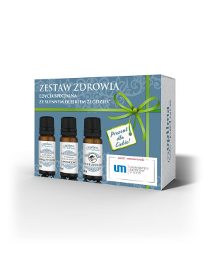 OPTIMA NATURA Zestaw Zdrowia Naturalne Olejki Eteryczne Eukaliptus, Olejek Złodziei, Lawendowy - 3x10ml