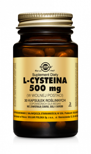 SOLGAR L-Cysteina 500 mg - 30 Kapsułek