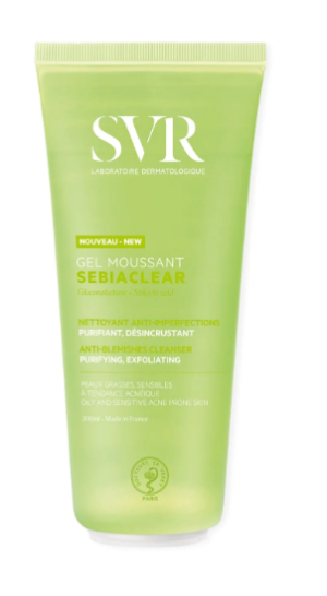 SVR SEBIACLEAR Żel Do Mycia Skóry Tłustej i Trądzikowej - 200ml