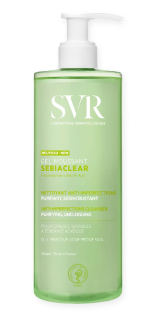 SVR SEBIACLEAR Żel Do Mycia Skóry Tłustej i Trądzikowej - 400ml