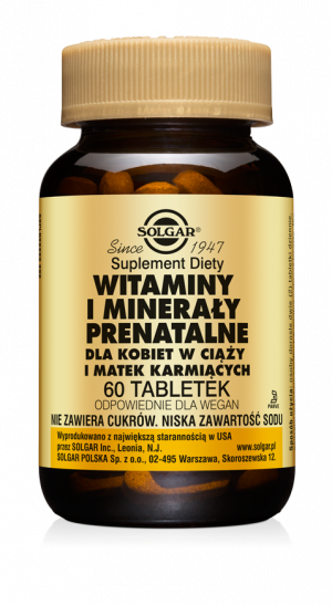 SOLGAR Witaminy i Minerały Prenatalne - 60 Tabletek