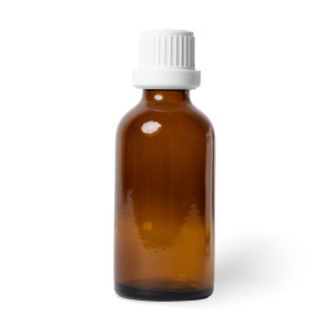 Flasche Glas inkl. Deckel mit Tropfeinsatz
