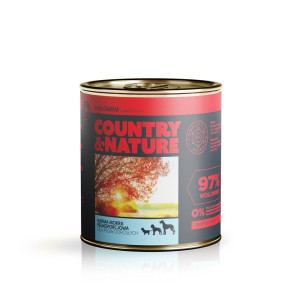 850 g 850 gBezzbożowa mokra karma - wołowina z warzywami - COUNTRY&NATURE