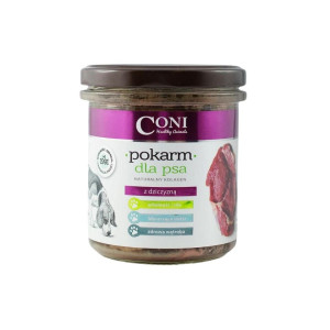 300 g Pokarm dla psa z dziczyzną w słoiku 300 g - CONI
