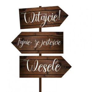 Zestaw 3 strzałek drogowskazów