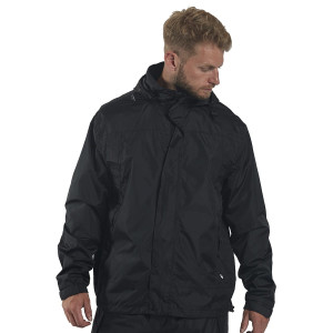 Duża męska kurtka przeciwdeszczowa North 56°4  99212-0099 czarna (7XL) | 7XL