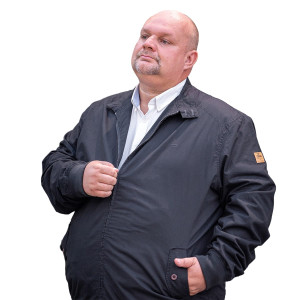 Duża męska przejściowa kurtka Duke D555 Windsor granatowa (8XL) | 8XL