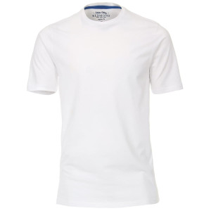 Duża męska gładka koszulka t-shirt Redmond 665-0 biały  (2XL) | 2XL