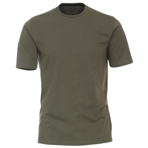 Duża męska gładka koszulka t-shirt Redmond 665-60 khaki (3XL) | 3XL