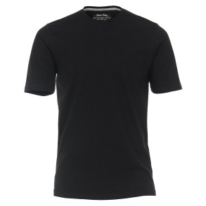 Duża męska gładka koszulka t-shirt Redmond 665-90 czarny (3XL) | 3XL