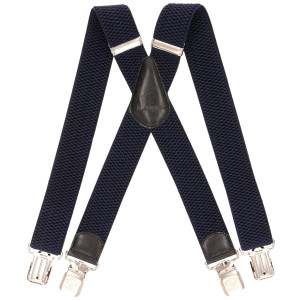 Duże męskie szelki X Ranger 4cm DJ40-009 granatowe (170) | 170