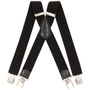 Duże męskie szelki X Ranger 4cm DJ40-001 czarne (170) | 170