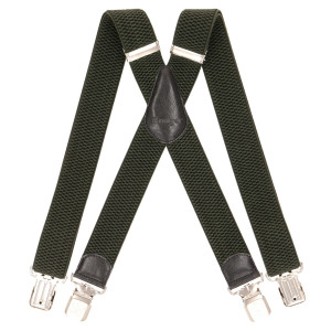 Duże męskie szelki X Ranger 4cm DJ40-017 ciemnozielone (140) | 140