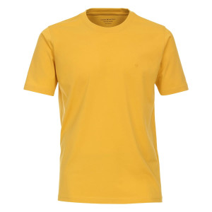 Duża męska koszulka gładka t-shirt Casa Moda 4200-554 żółty (4XL) | 4XL