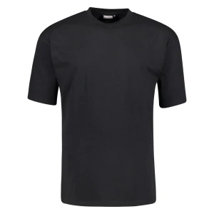 Koszulka gładki t-shirt dla wysokiego mężczyzny (TALL) Adamo 139110-700 czarny (MT) | MT