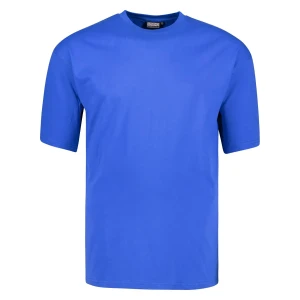 Koszulka gładki t-shirt dla wysokiego mężczyzny (TALL) Adamo 139110-340 niebieski (5XLT) | 5XLT