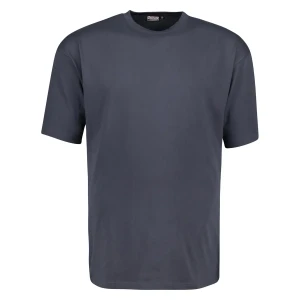 Koszulka gładki t-shirt dla wysokiego mężczyzny (TALL) Adamo 139110-710 ciemnoszary (3XLT) | 3XLT