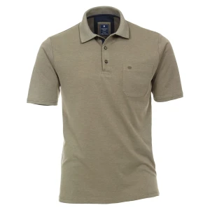 Duża męska koszulka polo gładka Redmond 912-67 khaki (3XL) | 3XL