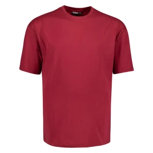 Koszulka gładki t-shirt dla wysokiego mężczyzny (TALL) Adamo 139110-590 bordowy (4XLT) | 4XLT