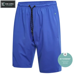 Duże męskie sportowe treningowe krótkie spodenki Kam AP004 niebieskie (8XL) | 8XL