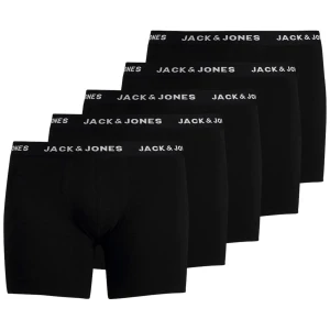 Duża bielizna męska bokserki 5 sztuk Jack & Jones 12194944 czarne (4XL) | 4XL