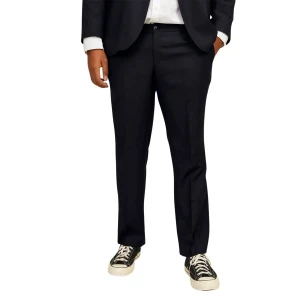 Duże męskie spodnie eleganckie Jack & Jones 12263989 czarne (70R) | 70R