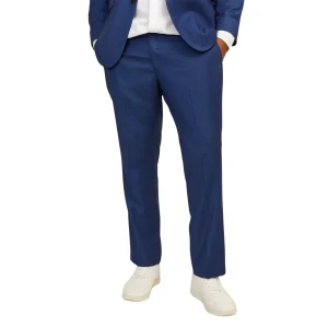 Duże męskie spodnie eleganckie Jack & Jones 12263989 ciemnoniebieskie (62R) | 62R