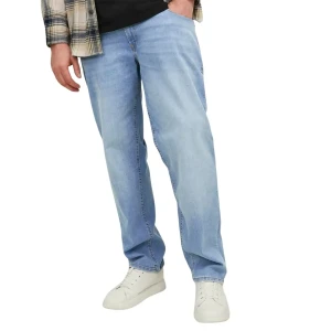 Duże męskie spodnie jeansowe Jack & Jones Mike 12245647 jasnoniebieskie (46R) | 46R