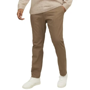 Duże męskie spodnie chinosy Jack & Jones 12243603 jasnobrązowe (50S) | 50S