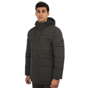 Duża męska kurtka zimowa z kapturem Double Urban Outfitters MJK-2022 khaki (4XL) | 4XL