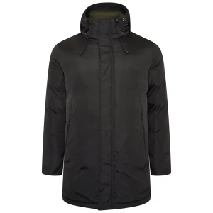 Duża męska kurtka z kapturem zimowa parka Kam KV140 czarna (7XL) | 7XL