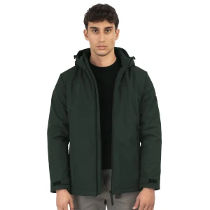 Duża męska kurtka softshell Double Urban Outfitters MJK-2026 ciemnozielona (8XL) | 8XL