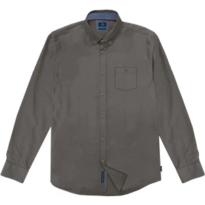 Duża męska gładka koszula długi rękaw Double Urban Outfitters GS-5015 beżowa (6XL) | 6XL
