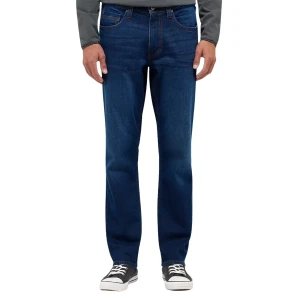 Duże męskie spodnie jeansy Mustang 1015885-5000-802 ciemnoniebieskie (50S) | 50S