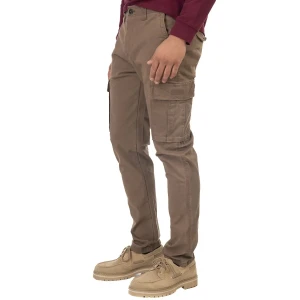 Duże męskie spodnie bojówki Double Urban Outfitters CCP-4001 brązowe (44R) | 44R