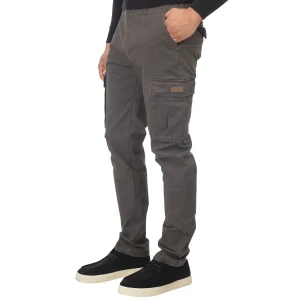 Duże męskie spodnie bojówki Double Urban Outfitters CCP-4001 ciemnoszare (48R) | 48R