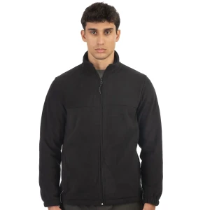 Duża polarowa bluza męska z kieszeniami Double Urban Outfitters MFT-7000 czarna (4XL) | 4XL