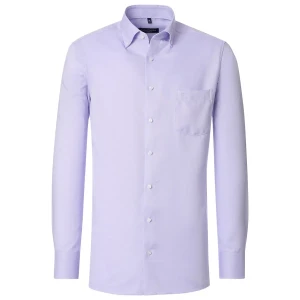 Duża męska elegancka gładka koszula długi rękaw NON IRON Casa Moda 344321400-900 jasnofioletowa (56R) | 56R