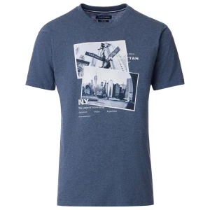 Duża męska koszulka t-shirt z nadrukiem Casa Moda 954383900-126  ciemnoniebieski (5XL) | 5XL