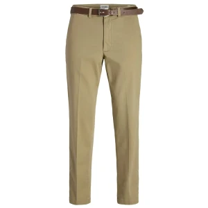 Duże męskie spodnie chinosy Jack & Jones 12275868 jasnobrązowe (44S) | 44S