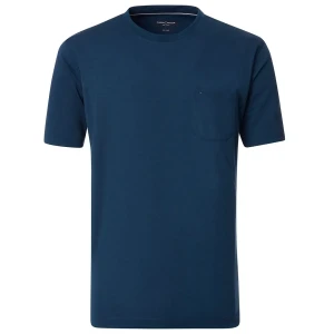 Duża męska koszulka z kieszonką t-shirt Casa Moda 913699100-175 ciemnoniebieska (5XL) | 5XL