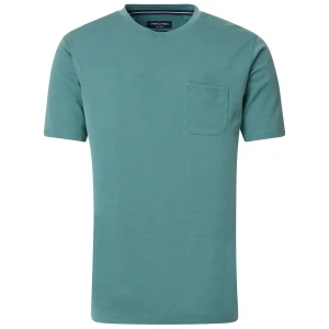 Duża męska koszulka z kieszonką t-shirt Casa Moda 913699100-393 zielona (5XL) | 5XL