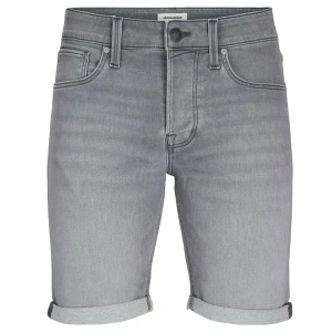 Duże męskie jeansowe krótkie spodenki Jack & Jones 12274053 jasnoszare (44R) | 44R