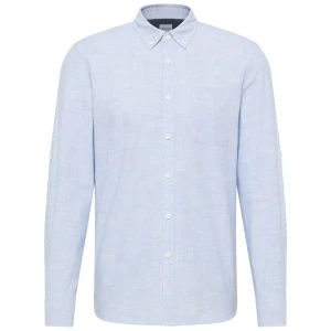 Duża koszula męska długi rękaw Mustang 1016247-5124 błękitna (4XL) | 4XL