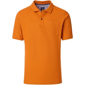 Duża męska koszulka polo z kołnierzykiem gładka Redmond 960-204 pomarańczowa (6XL) | 6XL