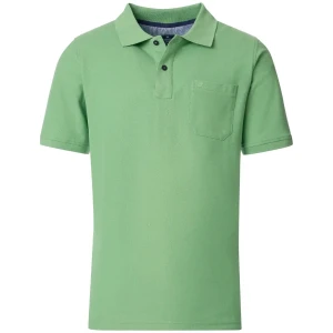 Duża męska koszulka polo z kołnierzykiem gładka Redmond 960-623 zielona (3XL) | 3XL