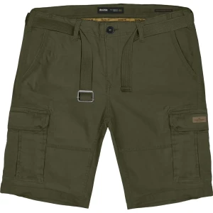 Duże męskie spodenki bojówki z paskiem Double Urban Outfitters MSHO-7011 khaki (44R) | 44R
