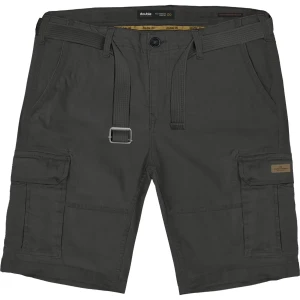 Duże męskie spodenki bojówki z paskiem Double Urban Outfitters MSHO-7011 grafitowe (50R) | 50R